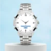 Photo Printed Modern Silver Men's Watch